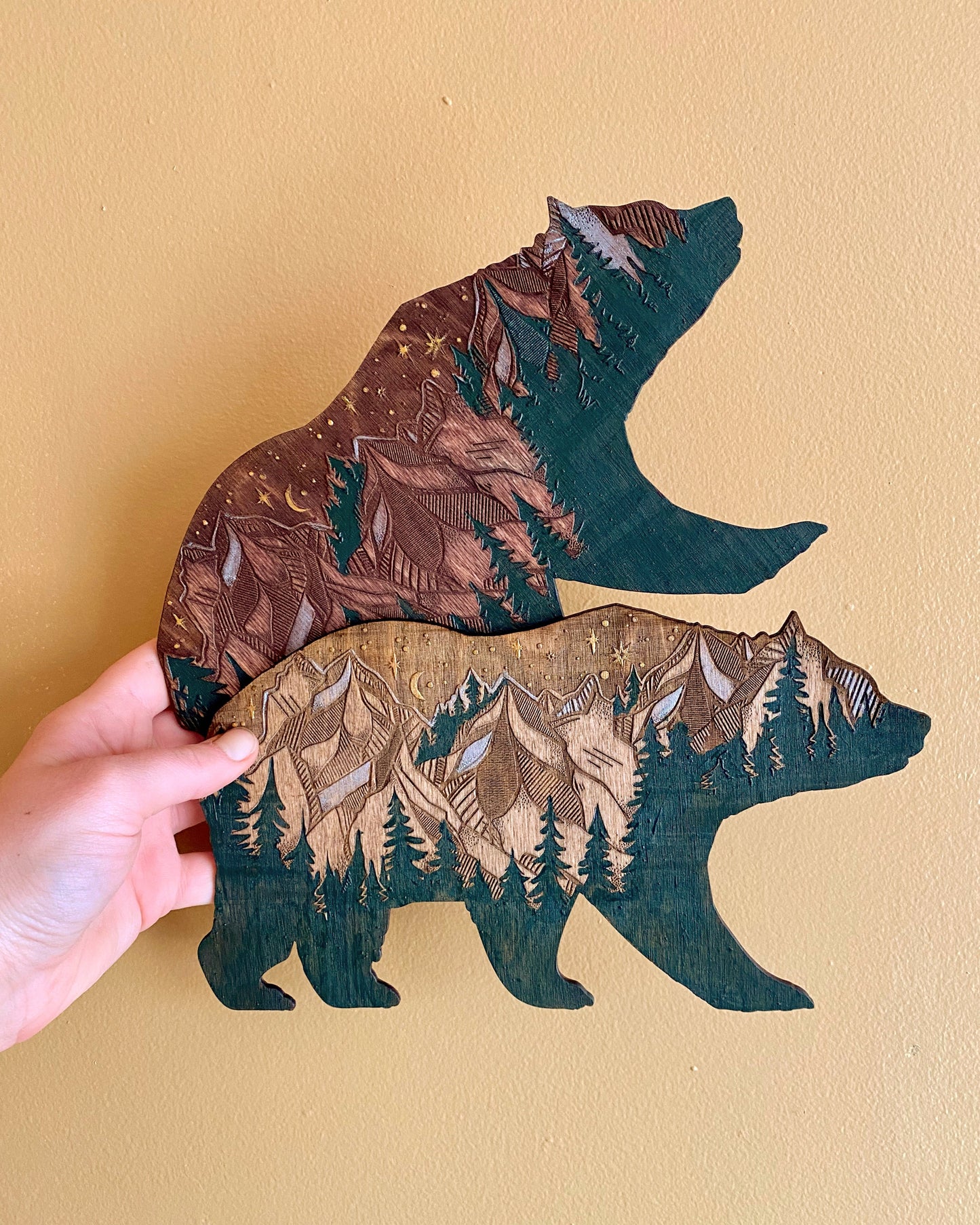 Bear Forest Painting - Faux Theory Design