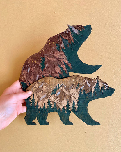 Bear Forest Painting - Faux Theory Design
