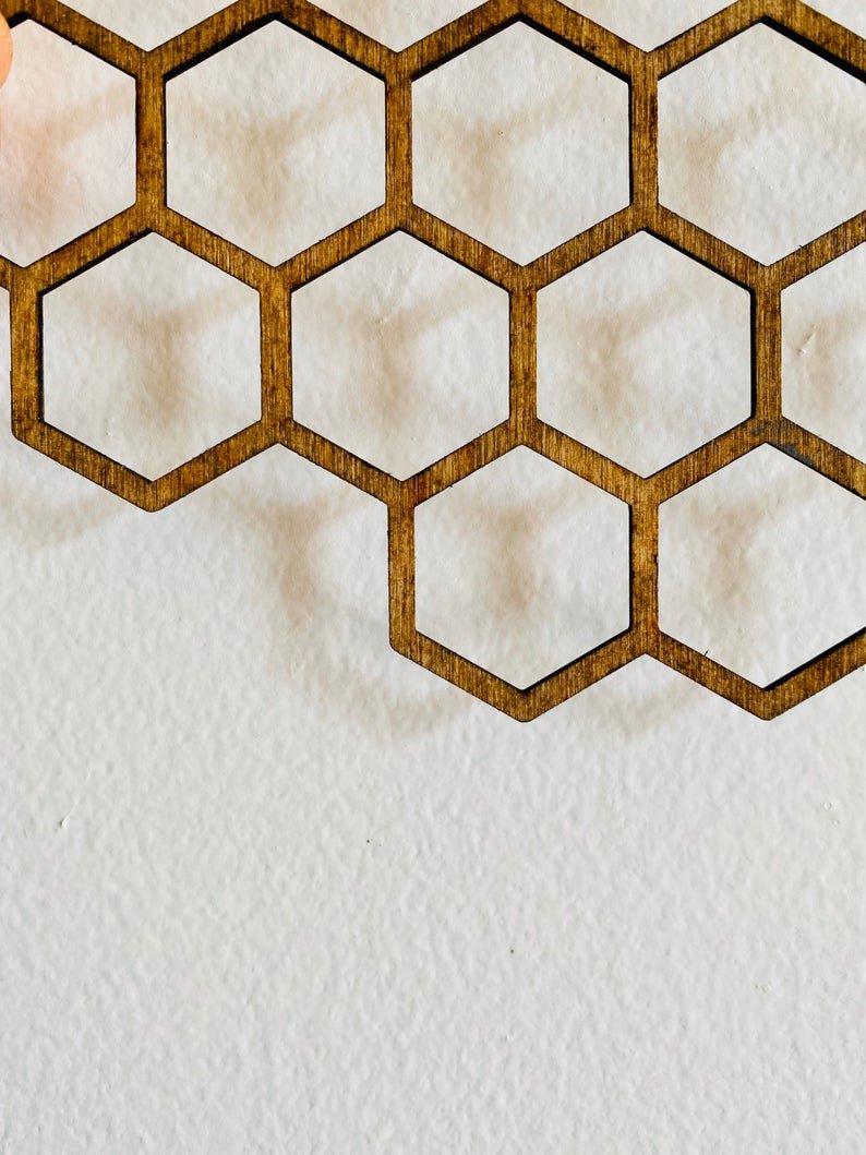 Bee Honeycomb Mobile Hanging - Faux Theory Design