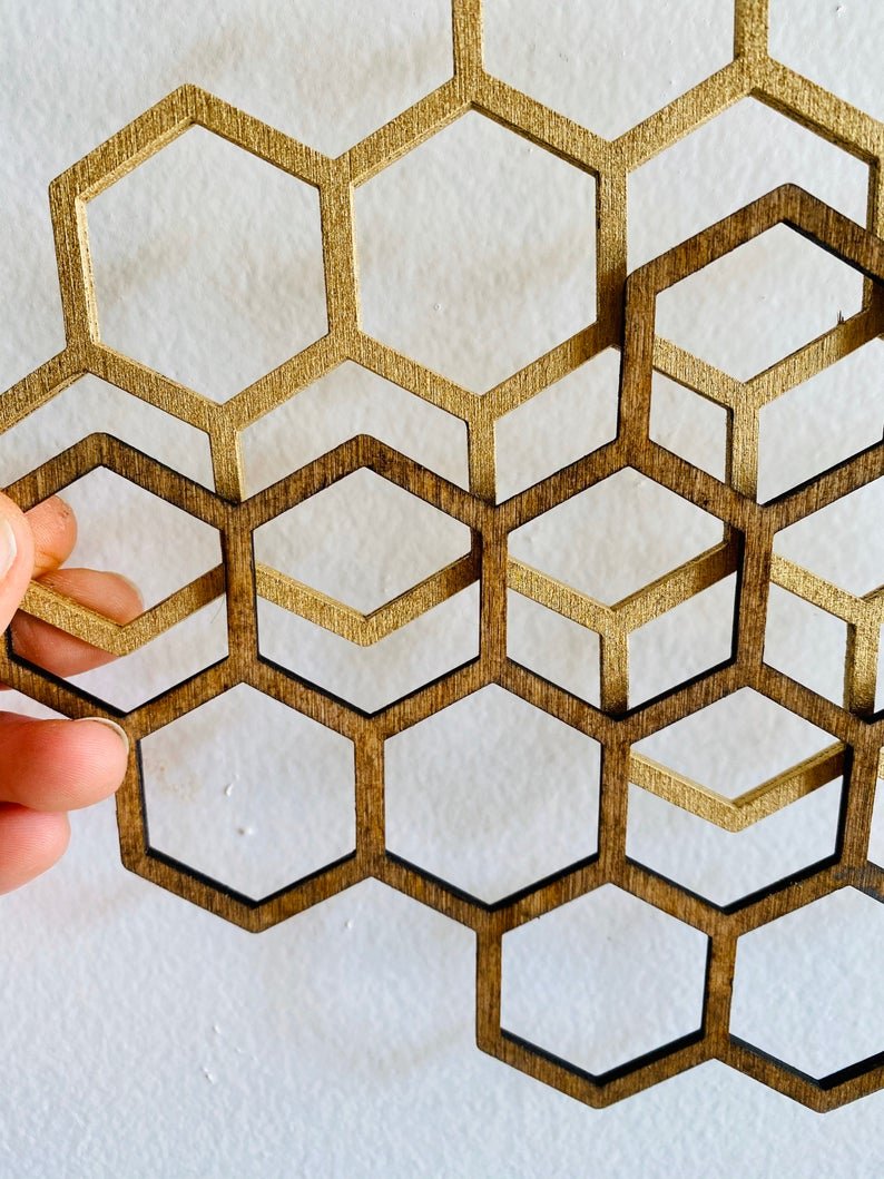 Bee Honeycomb Mobile Hanging - Faux Theory Design