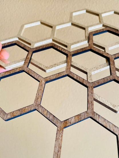 Bee Honeycomb Wall Hanging - Faux Theory Design