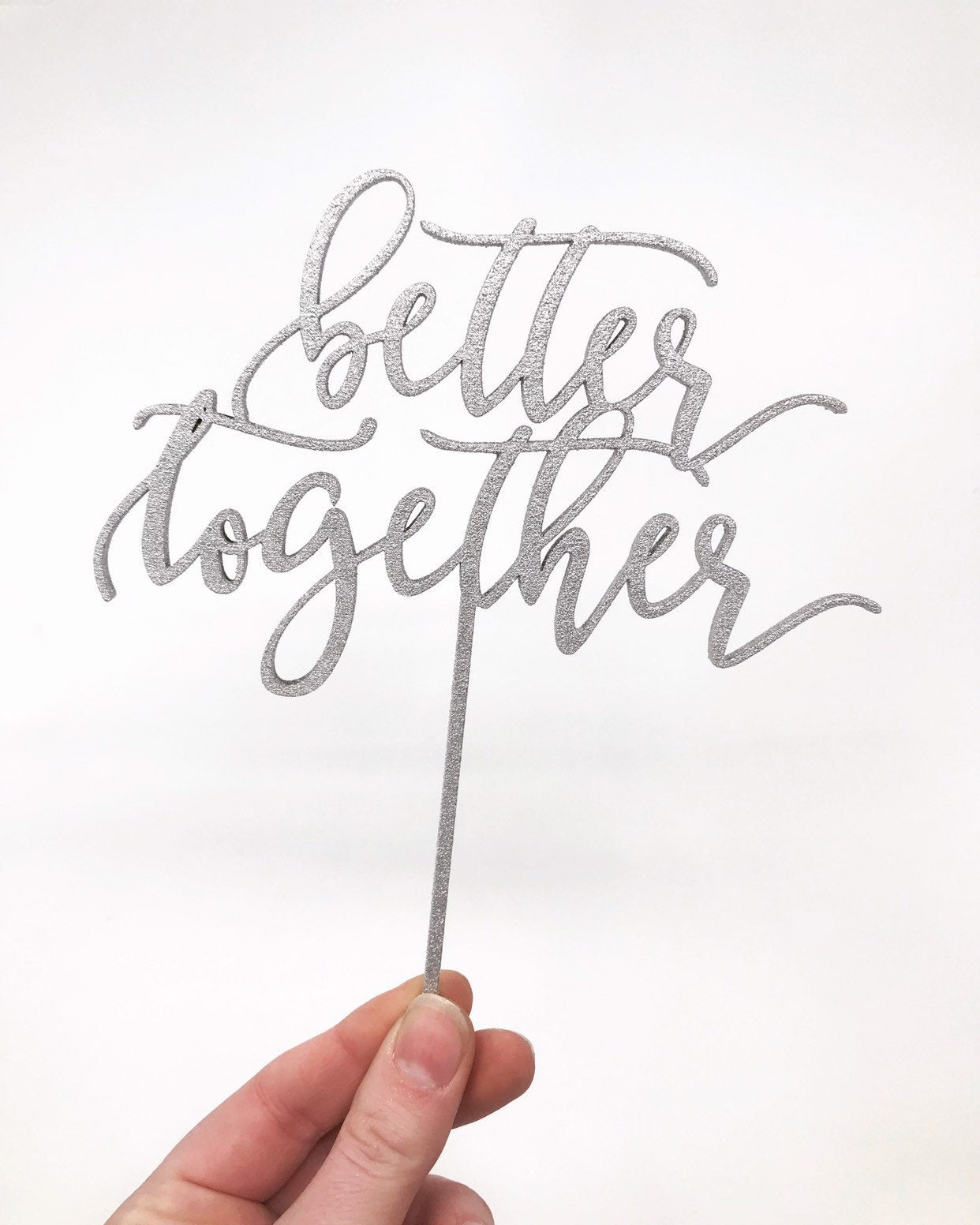 Better Together Wedding Cake Topper - Faux Theory Design