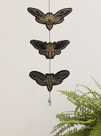 Black Cicada Garland - Faux Theory Design