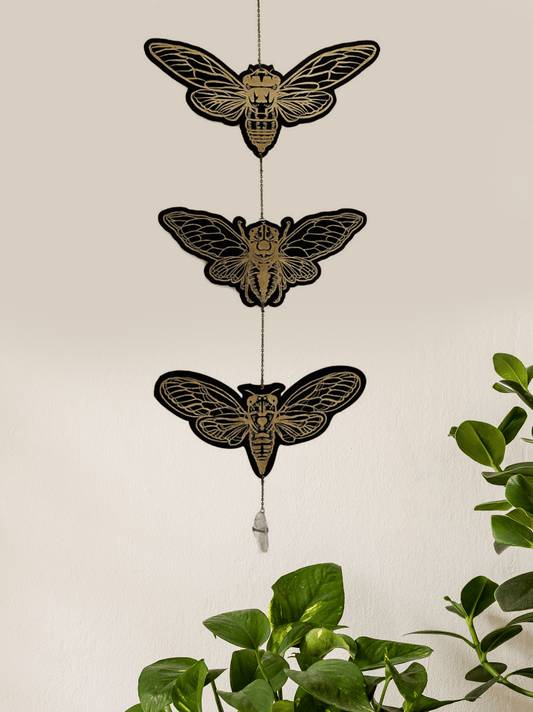 Black Cicada Garland - Faux Theory Design