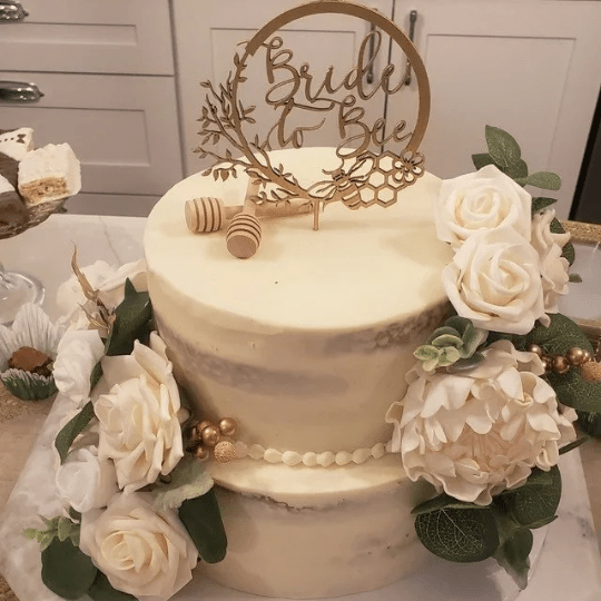 Bride to Bee Cake Topper - Faux Theory Design