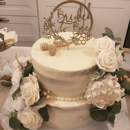 Bride to Bee Cake Topper - Faux Theory Design