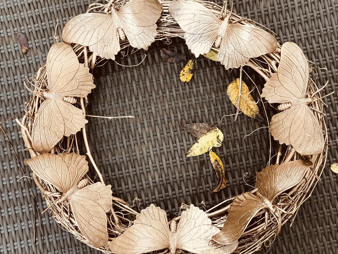 Butterfly Wreath - Faux Theory Design