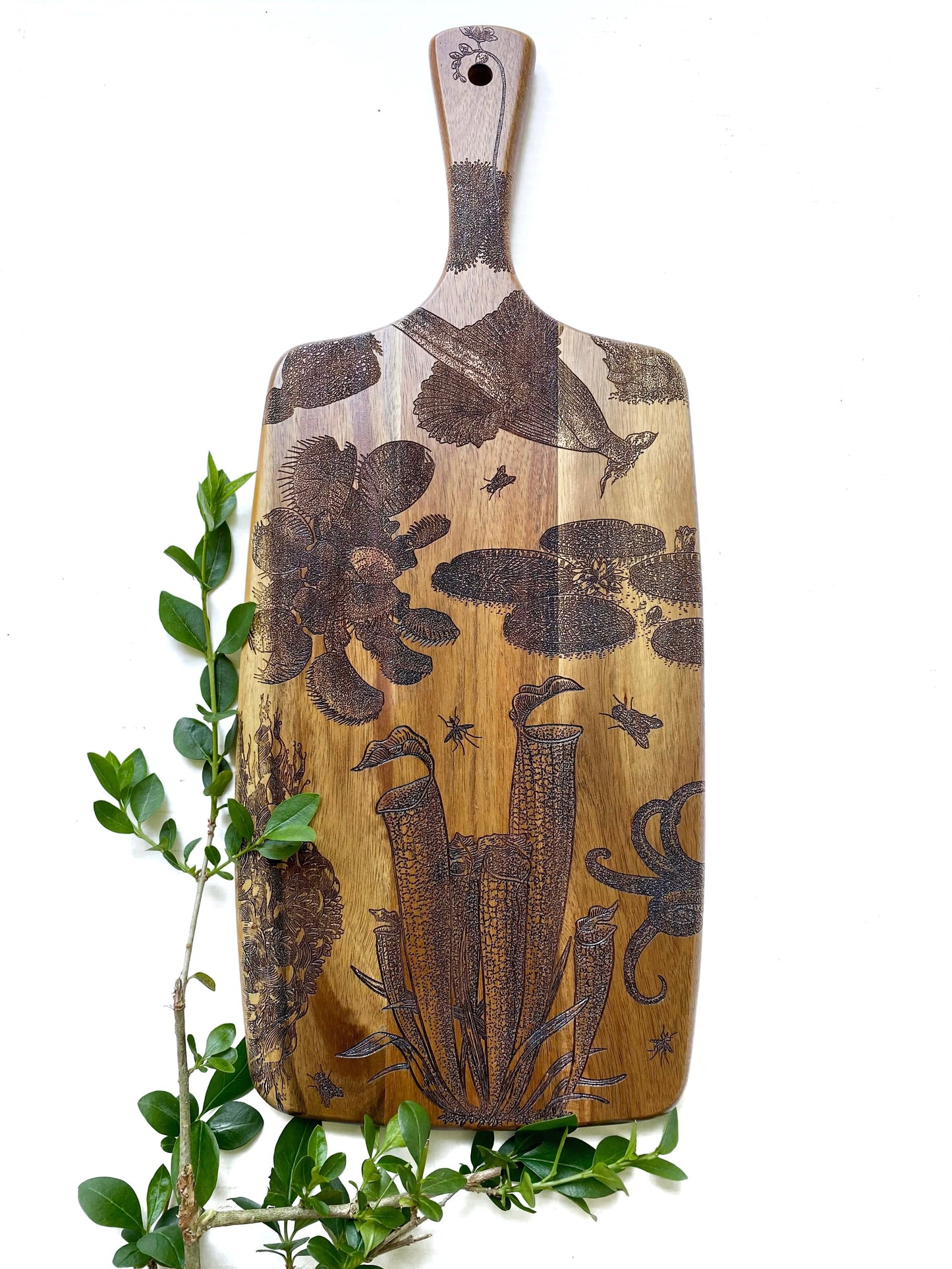 Carnivorous Plants Charcuterie Board - Faux Theory Design