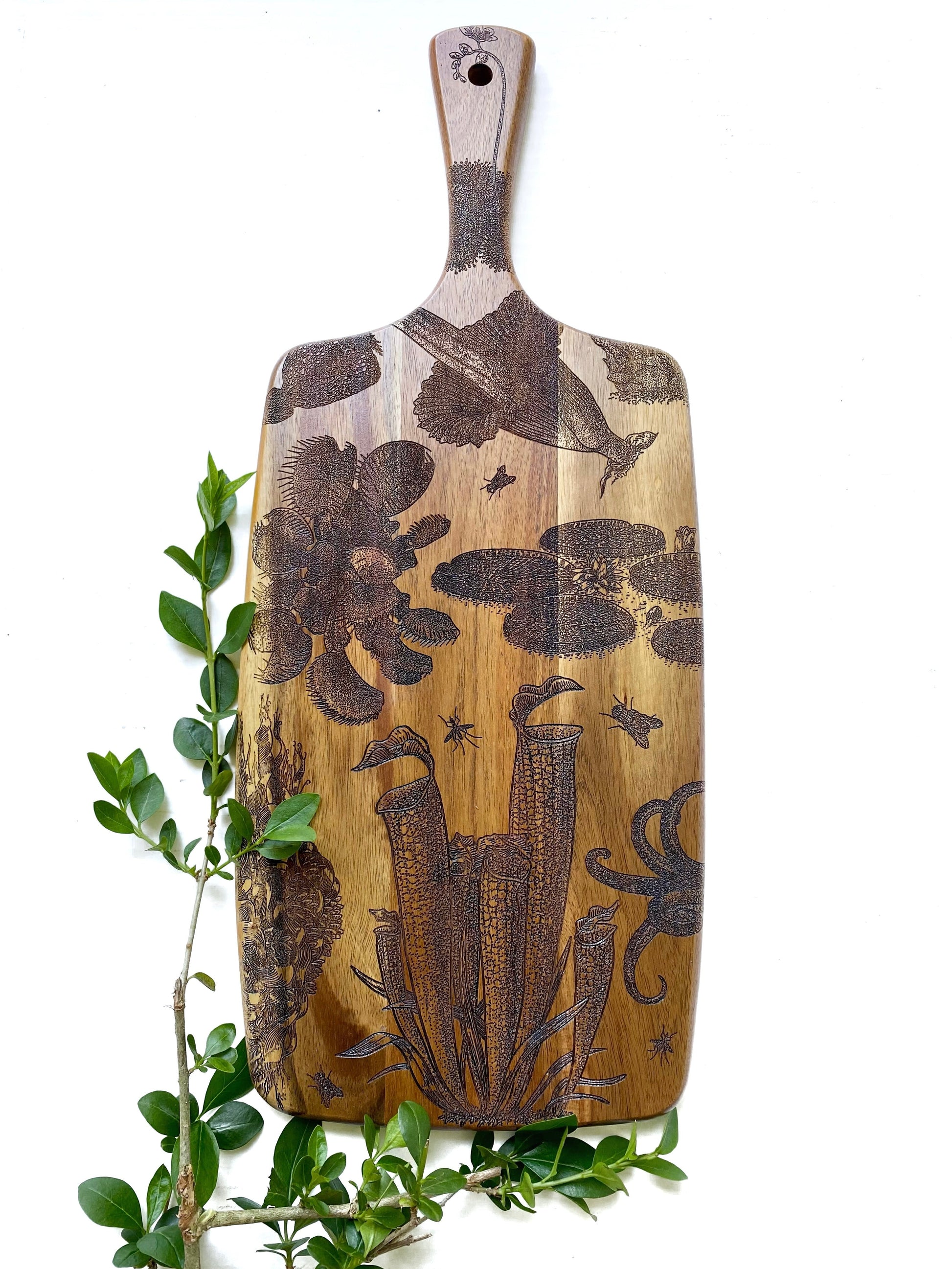 Carnivorous Plants Charcuterie Board - Faux Theory Design