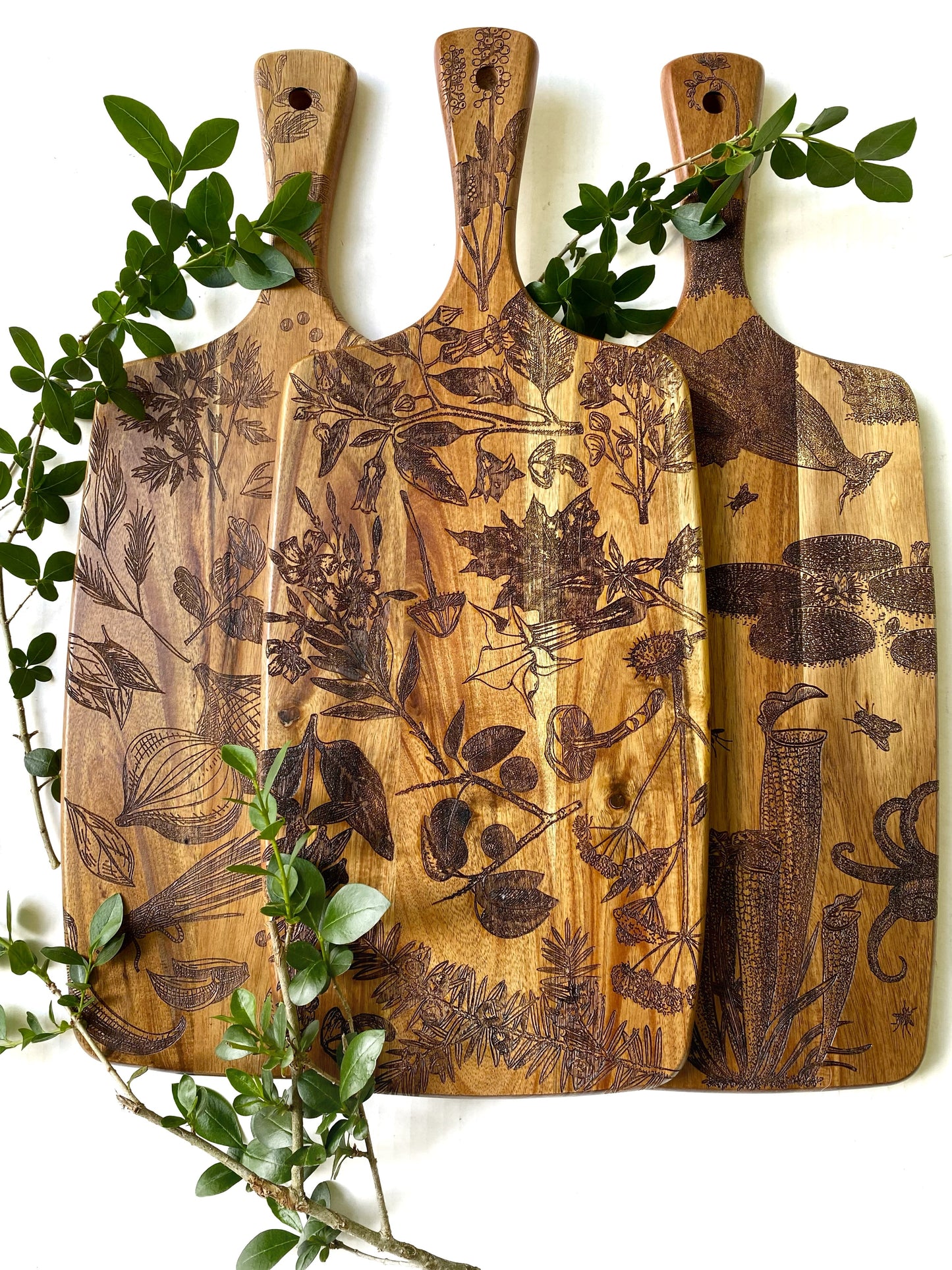 Carnivorous Plants Charcuterie Board - Faux Theory Design