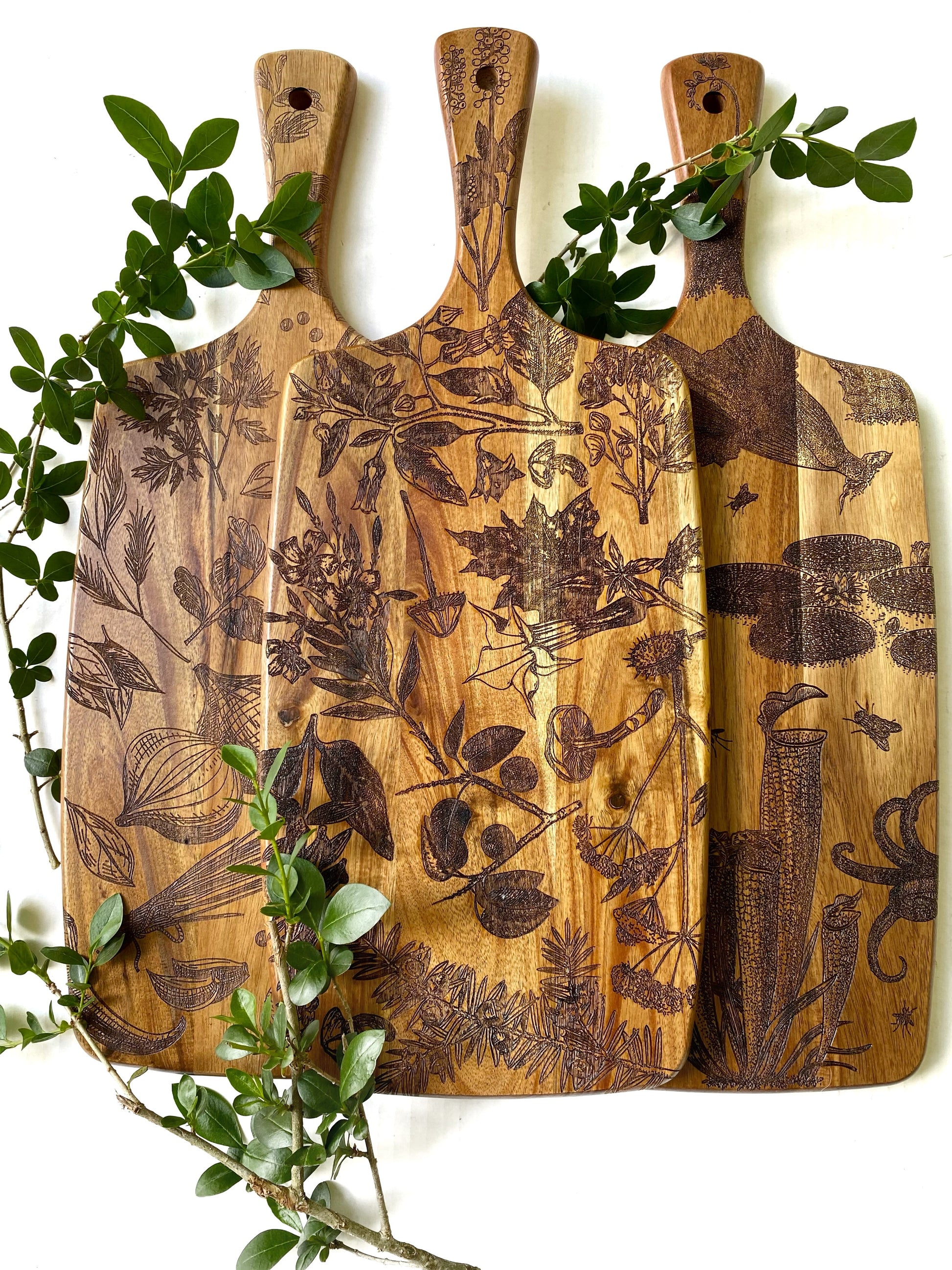 Carnivorous Plants Charcuterie Board - Faux Theory Design