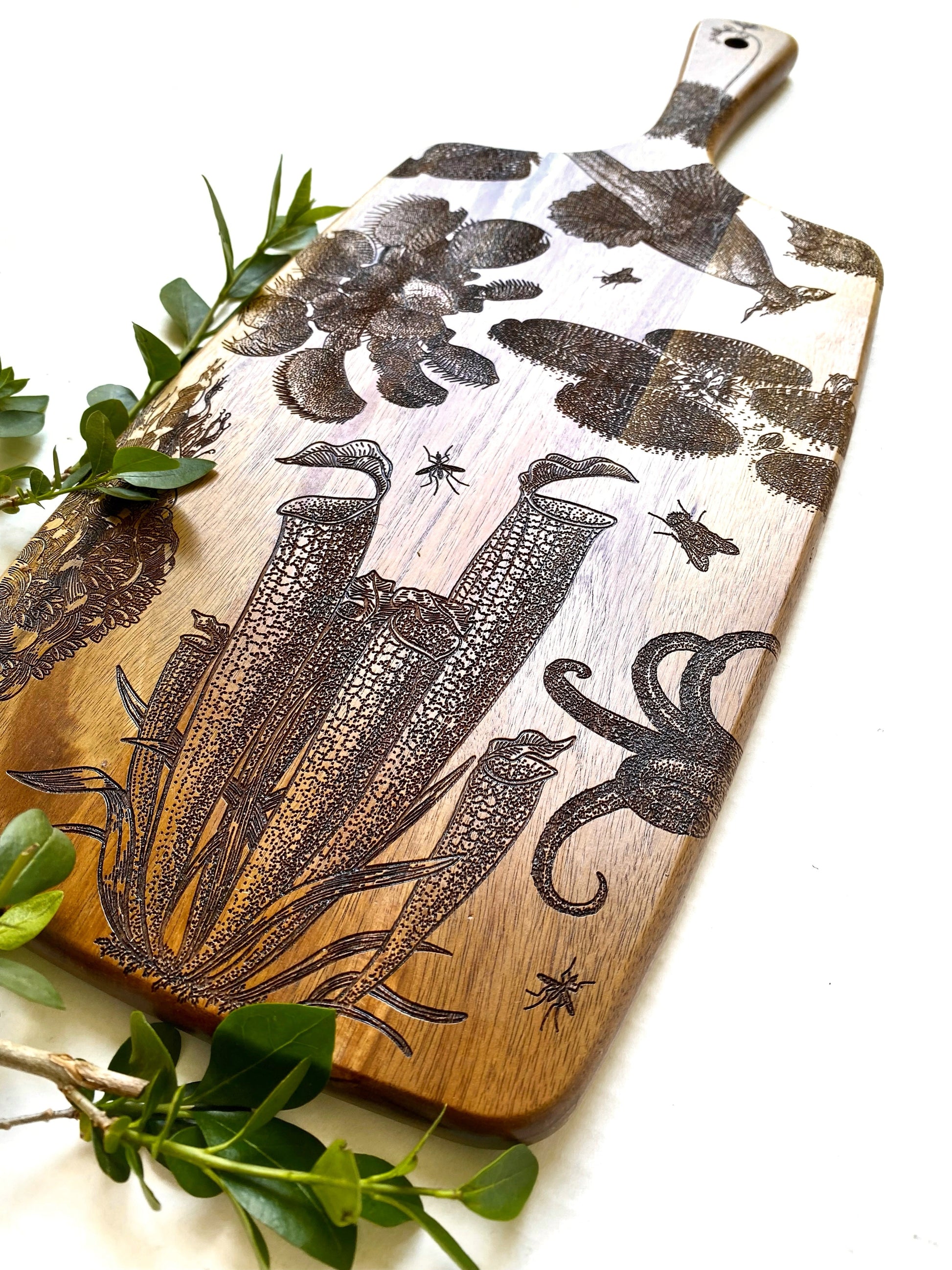 Carnivorous Plants Charcuterie Board - Faux Theory Design