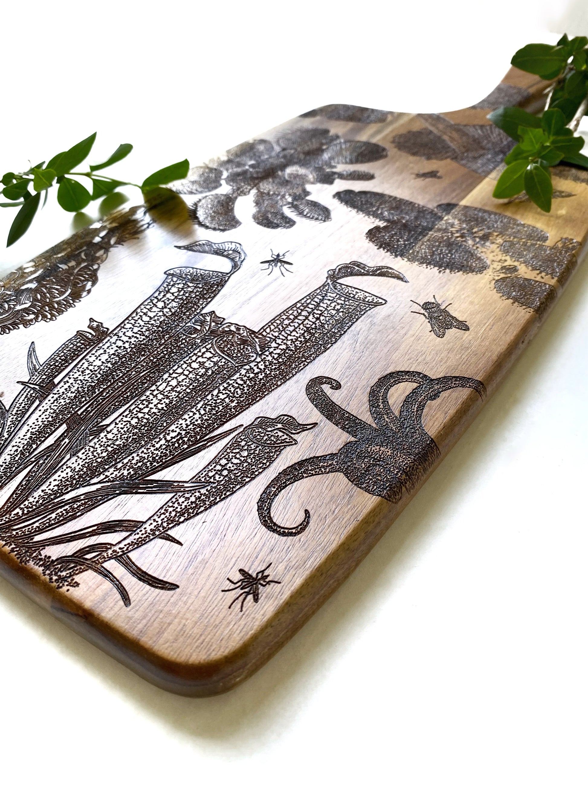 Carnivorous Plants Charcuterie Board - Faux Theory Design