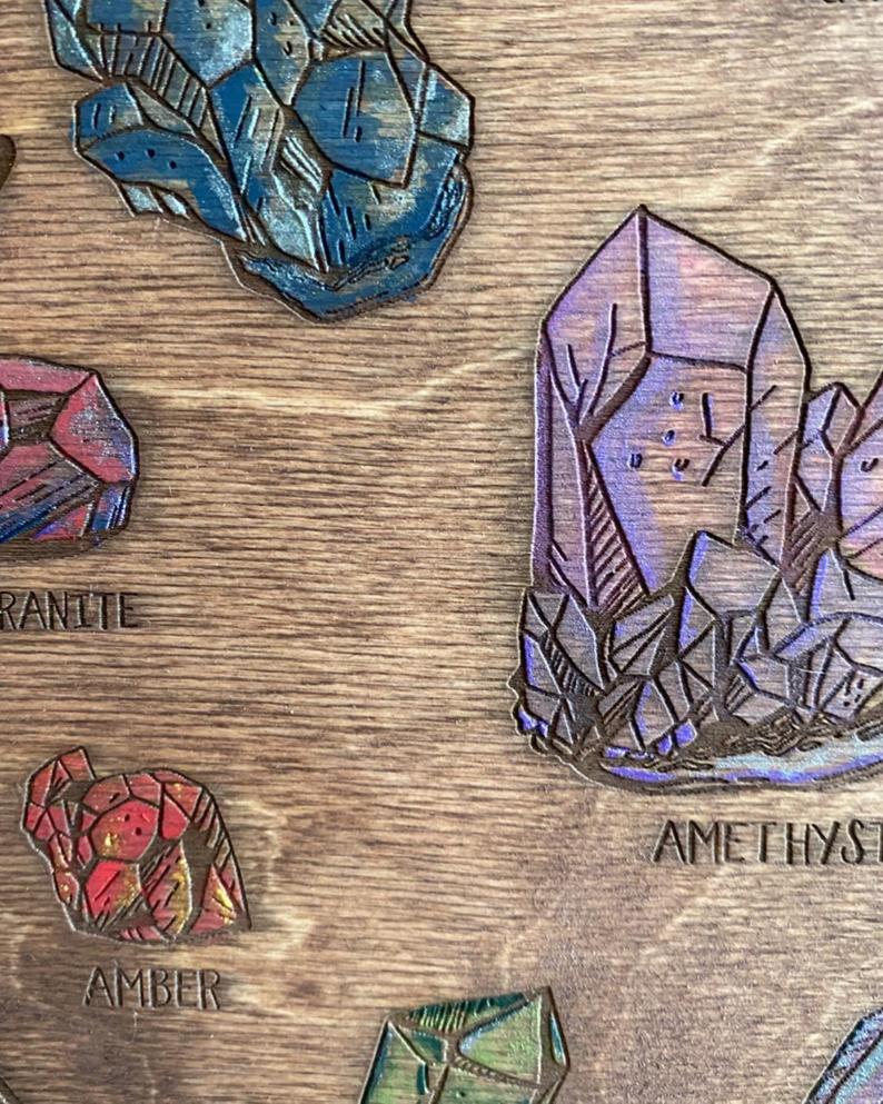 Crystal Board Wall Hanging - Faux Theory Design