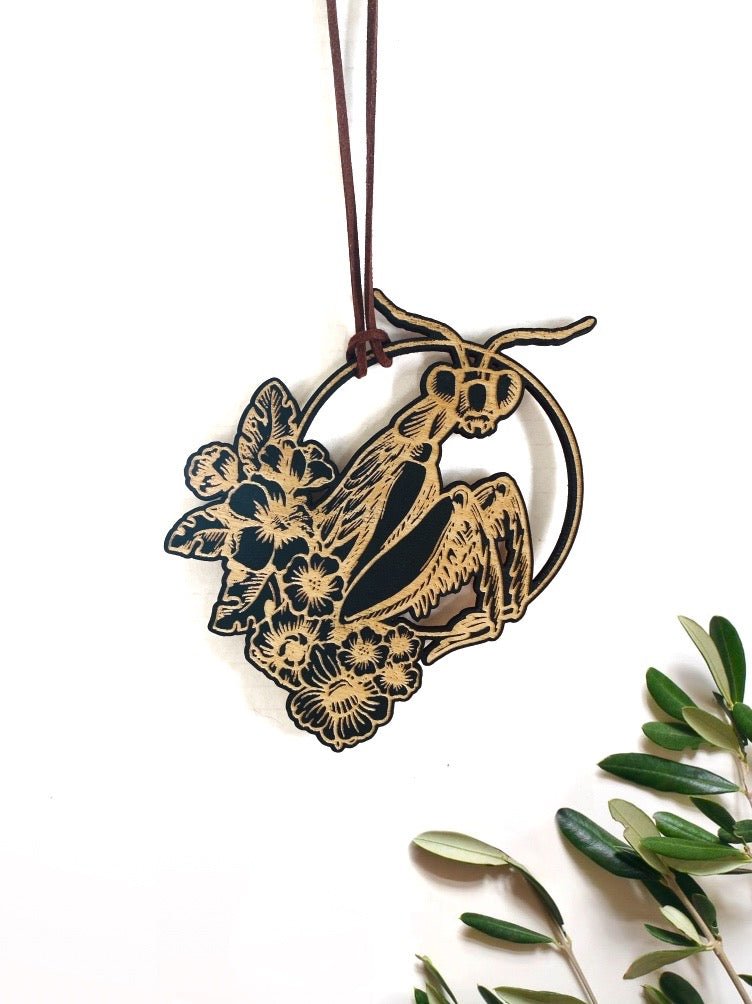 Curiosities Ornaments, Snake, Crocodile, and Praying Mantis - Faux Theory Design