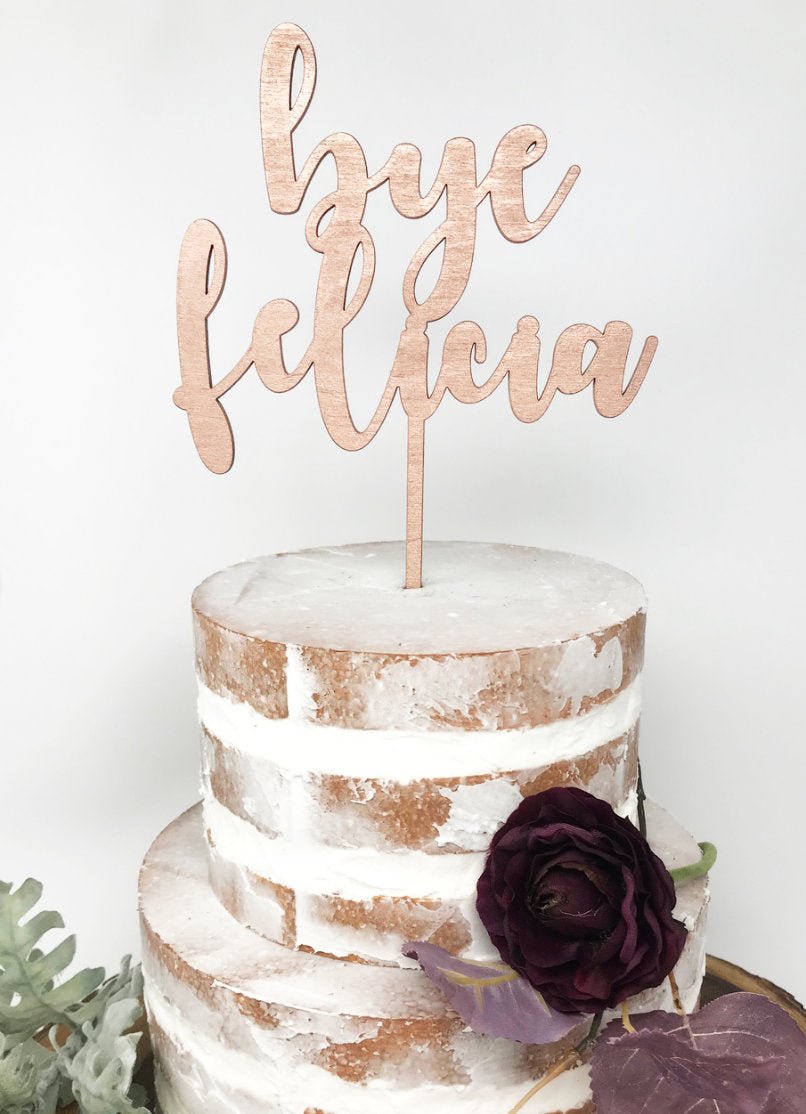 Custom Cake Topper - Faux Theory Design