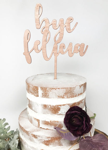 Custom Cake Topper - Faux Theory Design