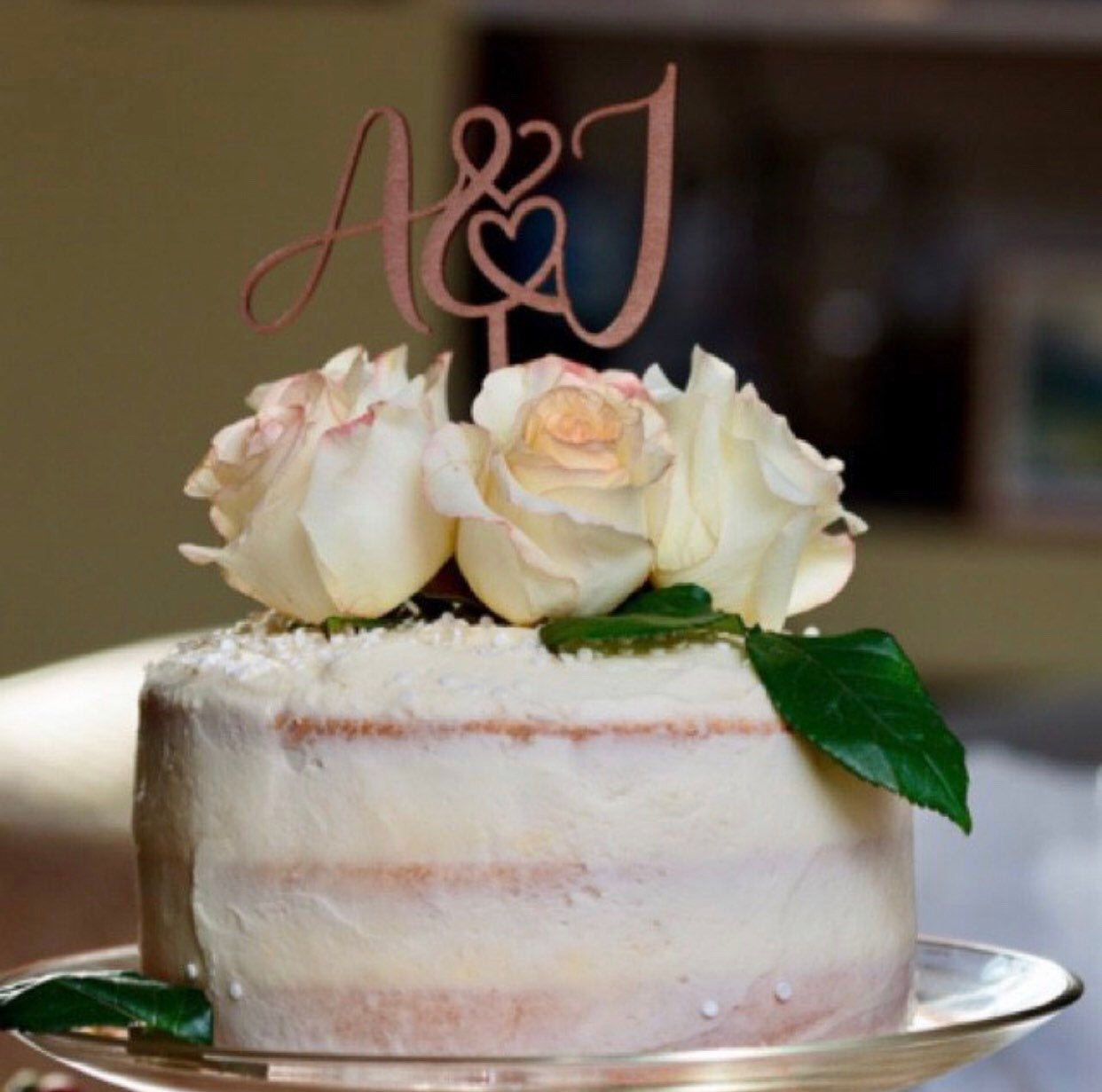 Custom Cake Topper - Faux Theory Design