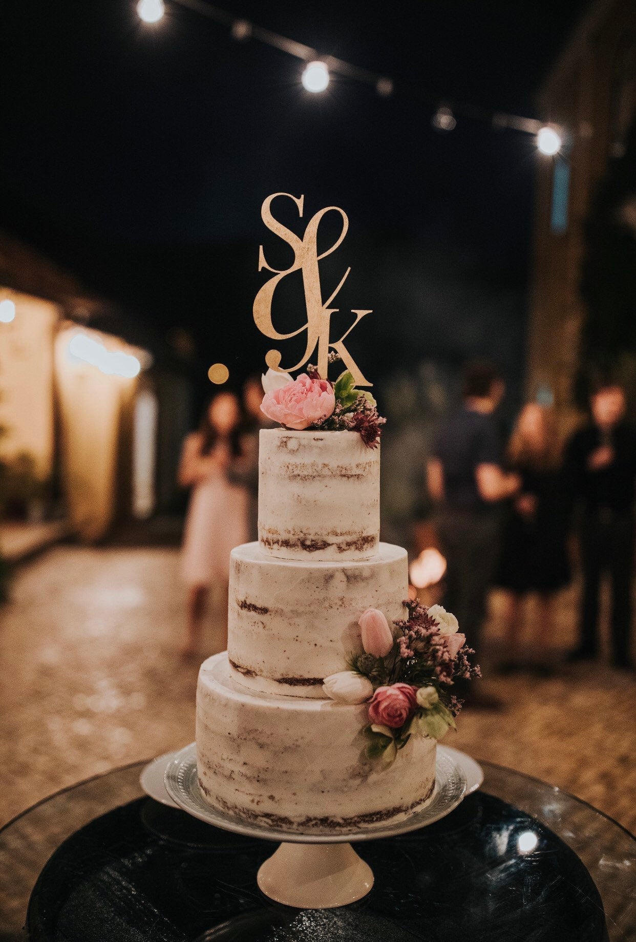 Custom LOGO Cake Topper - Faux Theory Design