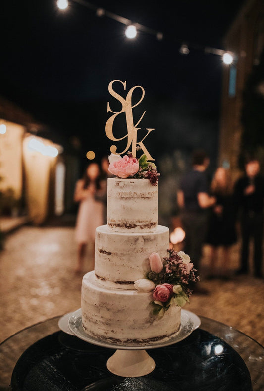 Custom LOGO Cake Topper - Faux Theory Design