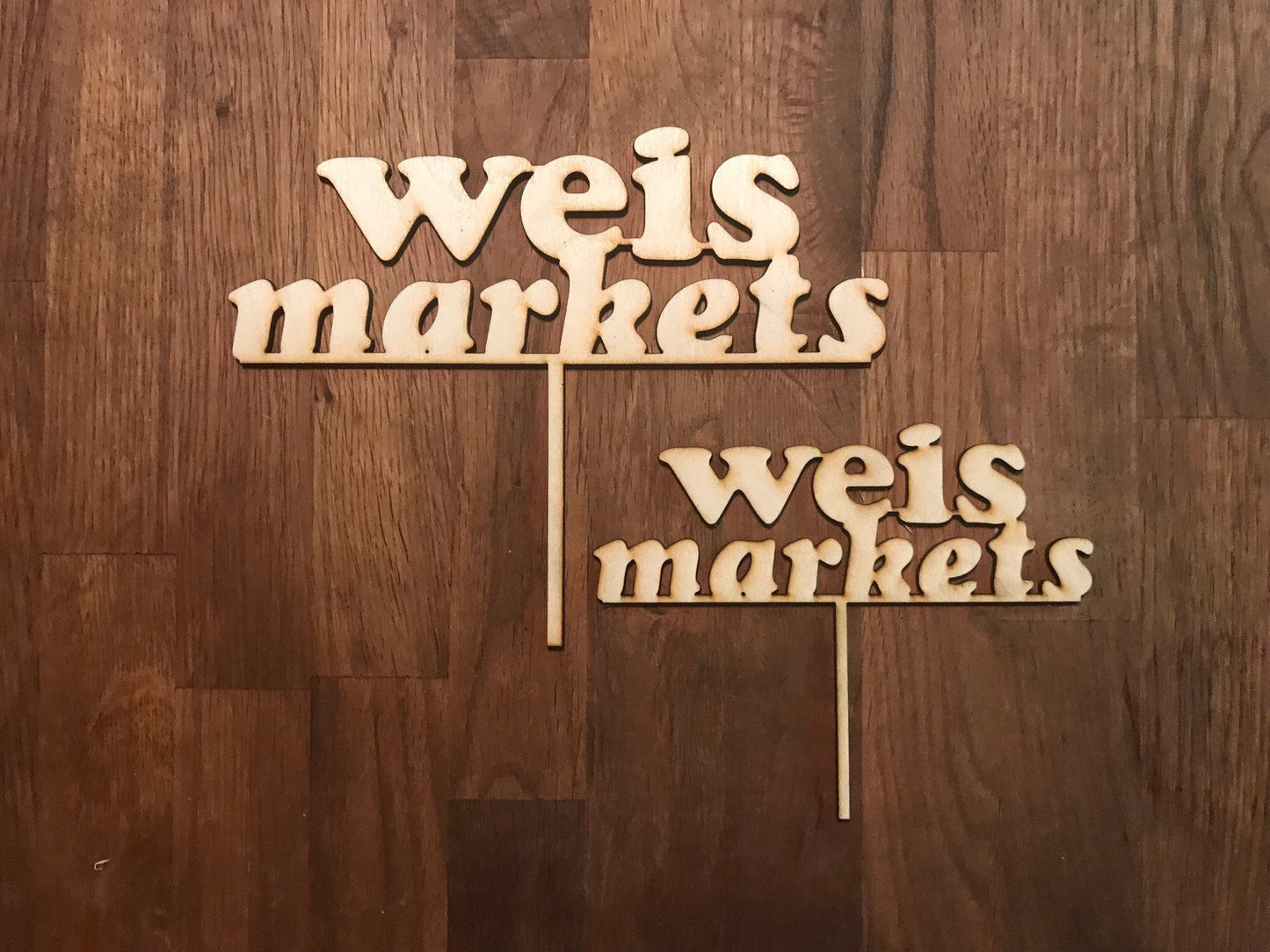 Custom LOGO Cake Topper - Faux Theory Design