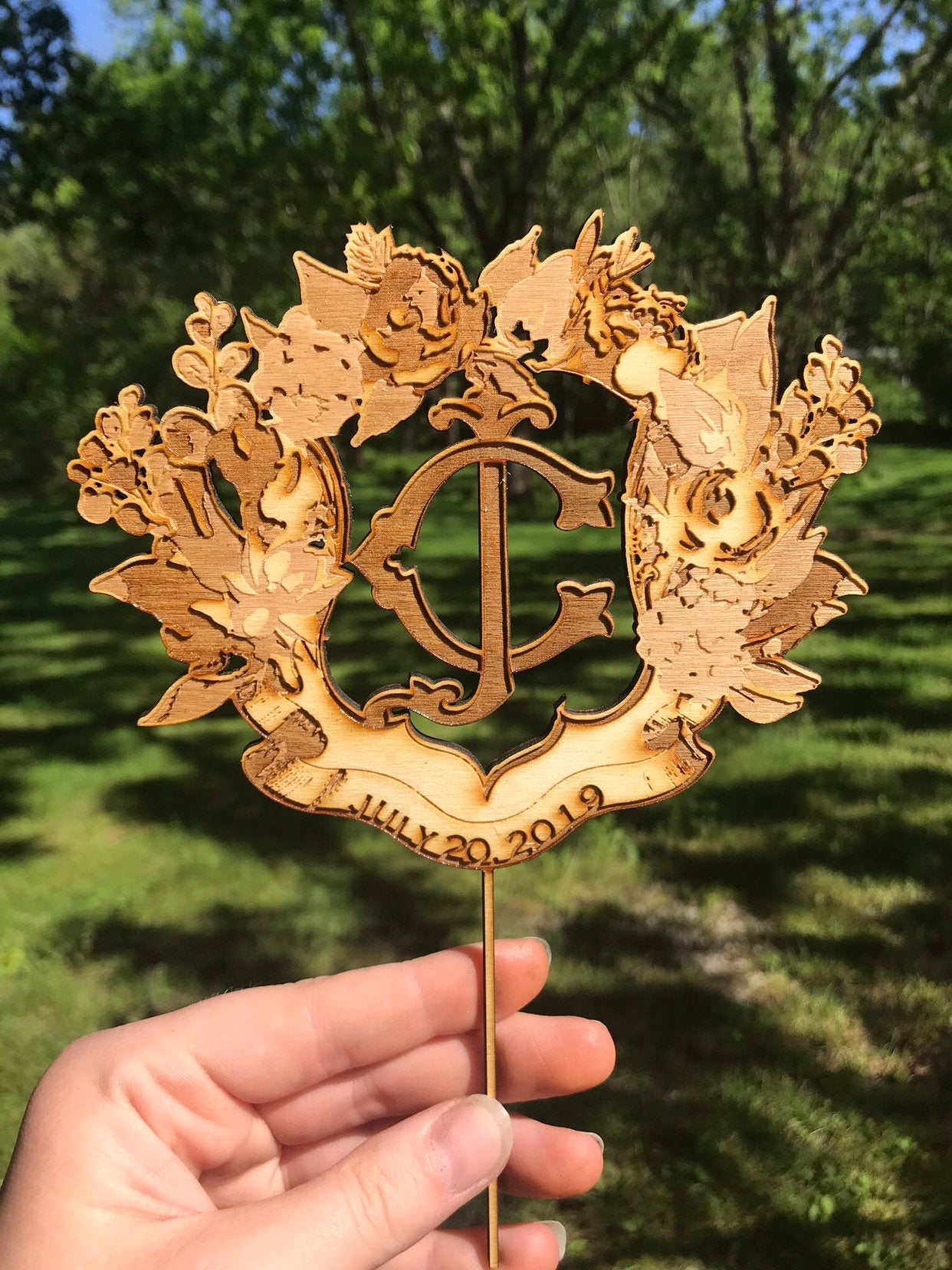 Custom LOGO Cake Topper - Faux Theory Design