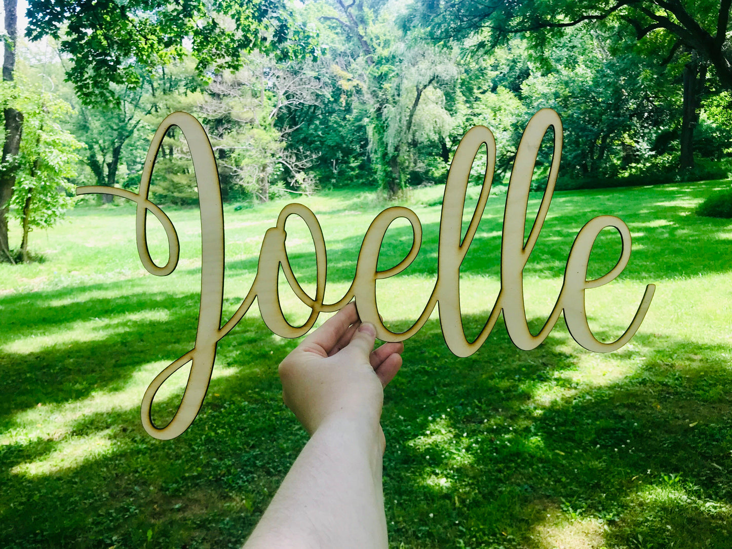 Custom Name/Phrase 20" Wide - Faux Theory Design