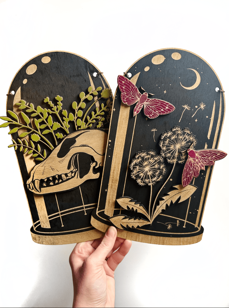 Dandelion Moth Dome, Curiosities Dome - Faux Theory Design