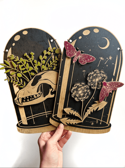 Dandelion Moth Dome, Curiosities Dome - Faux Theory Design
