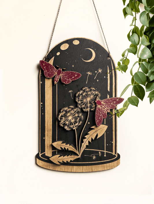 Dandelion Moth Dome, Curiosities Dome - Faux Theory Design