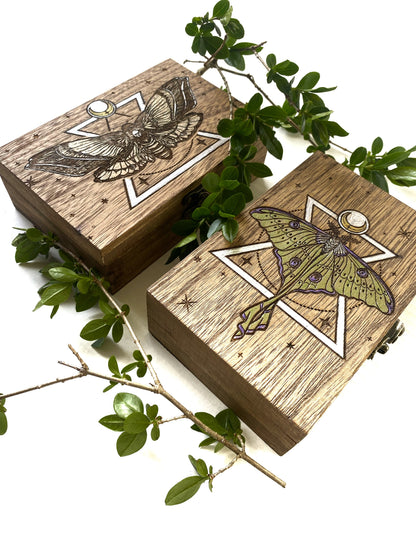 Death Head Hawk Moth Tarot Box - Faux Theory Design