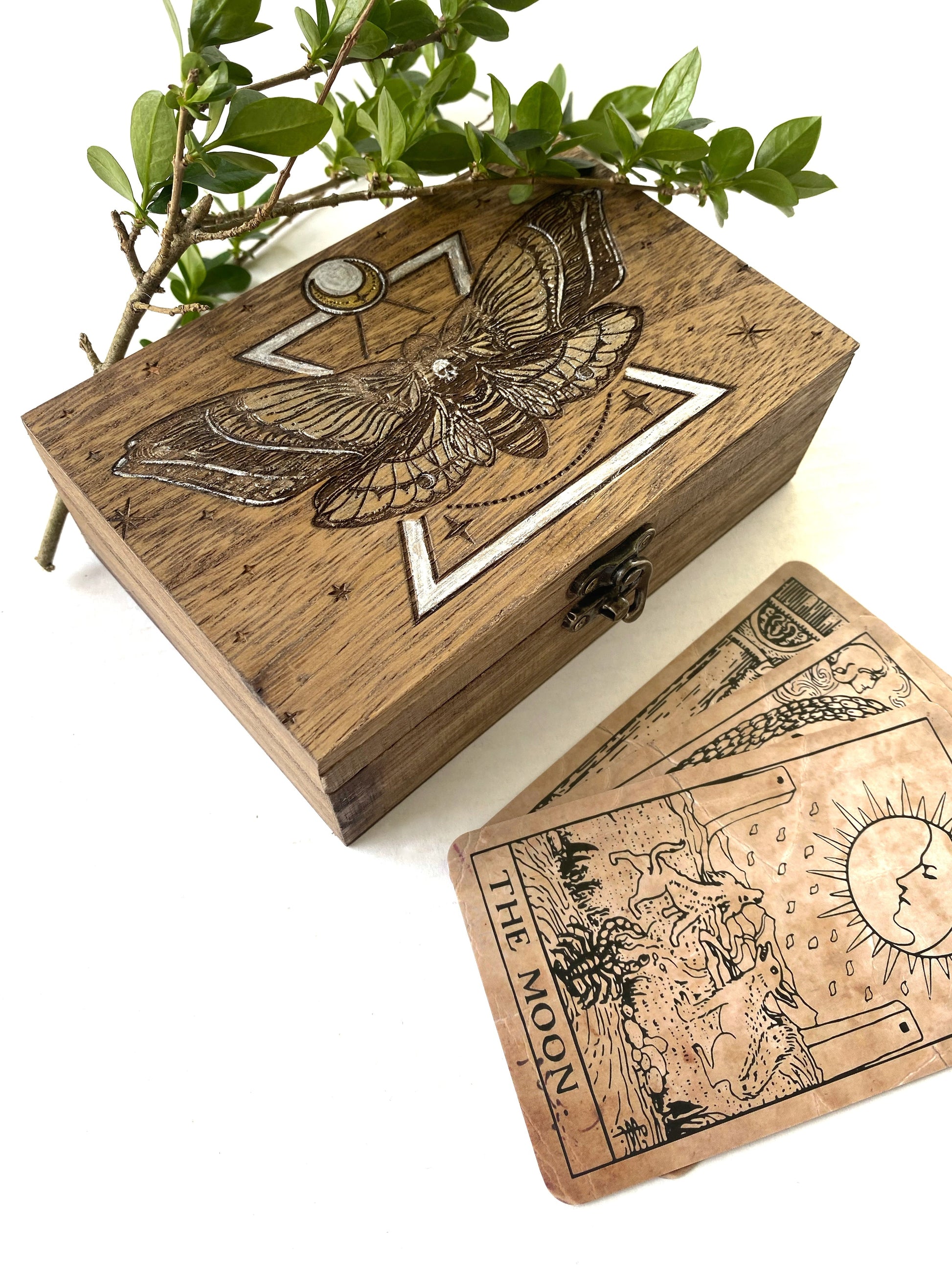 Death Head Hawk Moth Tarot Box - Faux Theory Design