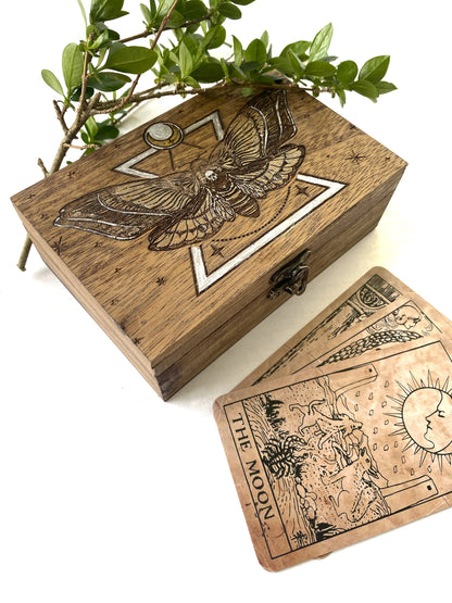 Death Head Hawk Moth Tarot Box - Faux Theory Design