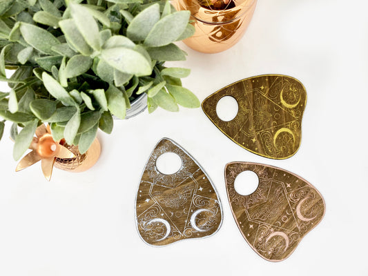 Distressed Planchette Coasters - Faux Theory Design