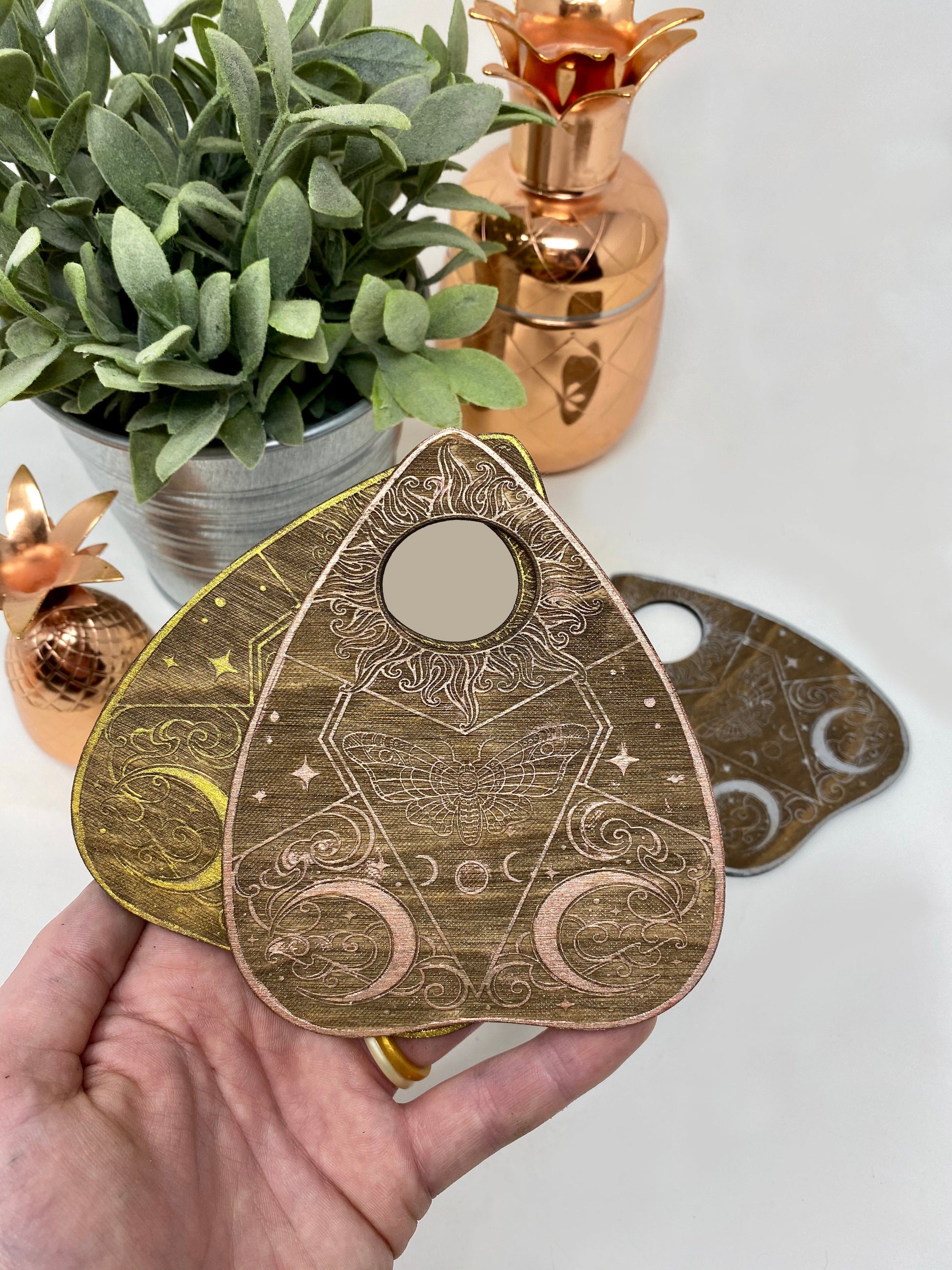 Distressed Planchette Coasters - Faux Theory Design