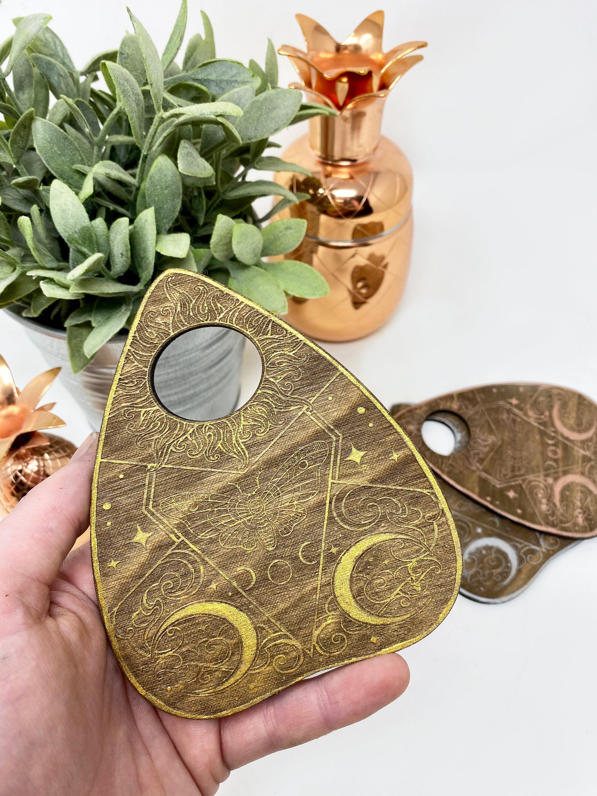 Distressed Planchette Coasters - Faux Theory Design