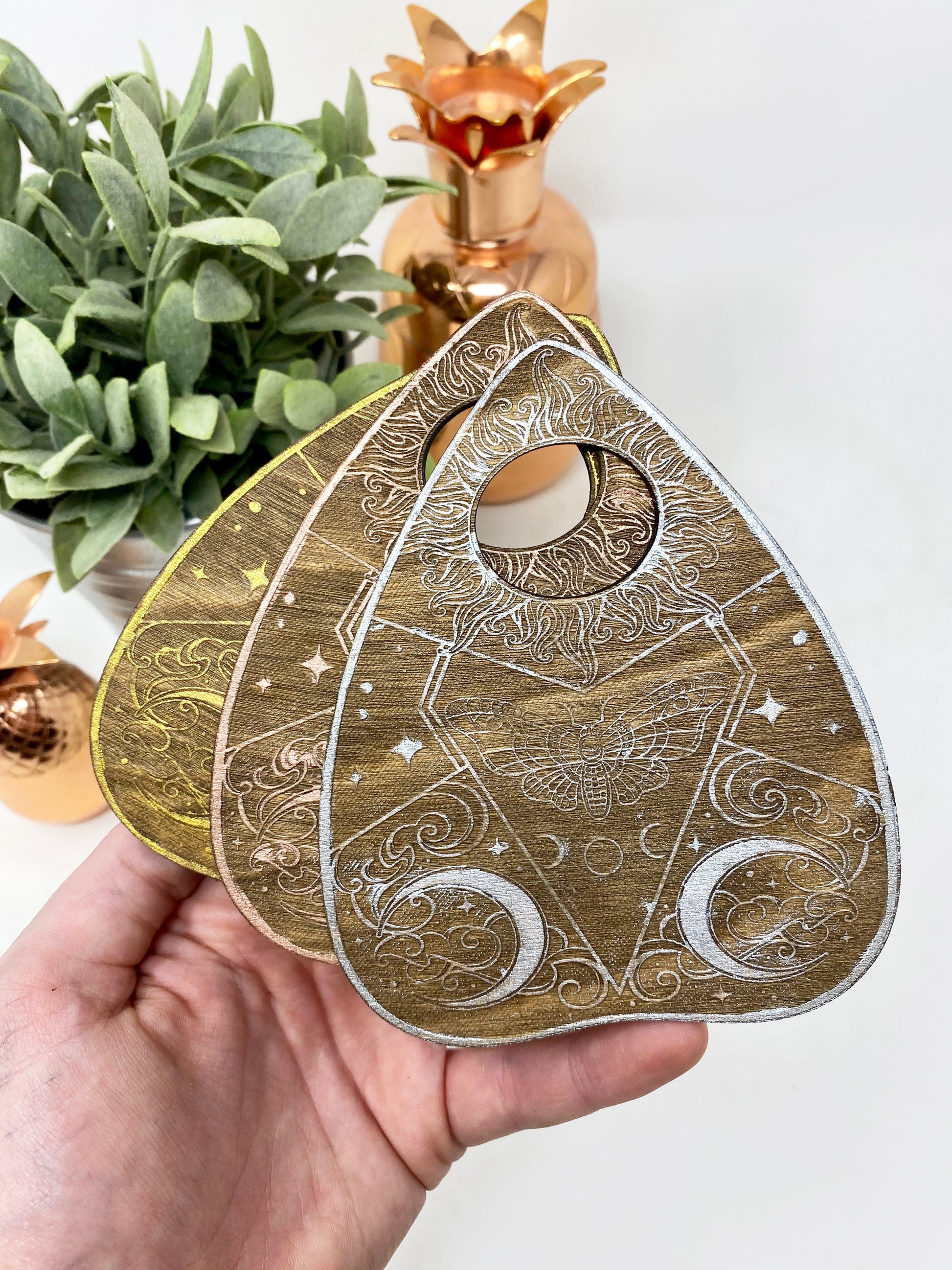 Distressed Planchette Coasters - Faux Theory Design