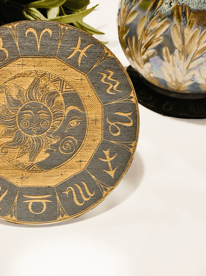 Distressed Zodiac Coasters - Faux Theory Design