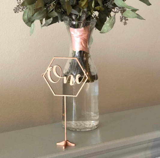 Hexagon Table Numbers