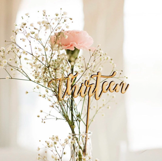 Table Numbers, Rustic Wood Wedding Decor, Table Decor, Event Accessories