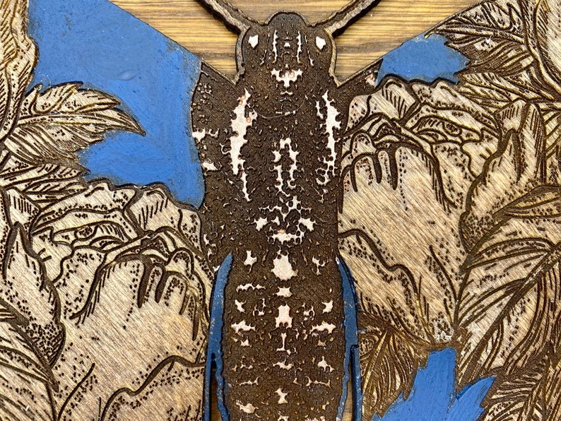 Floral Butterfly Wall Hanging - Faux Theory Design