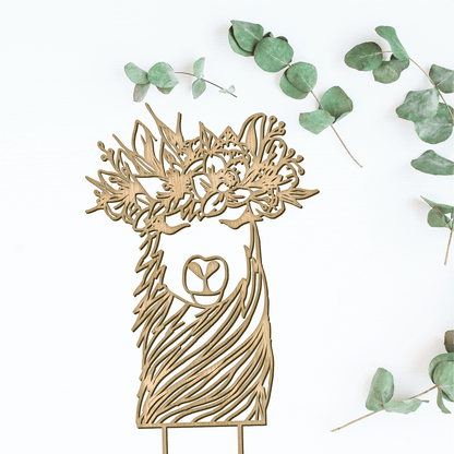 Floral Llama Cake Topper - Faux Theory Design