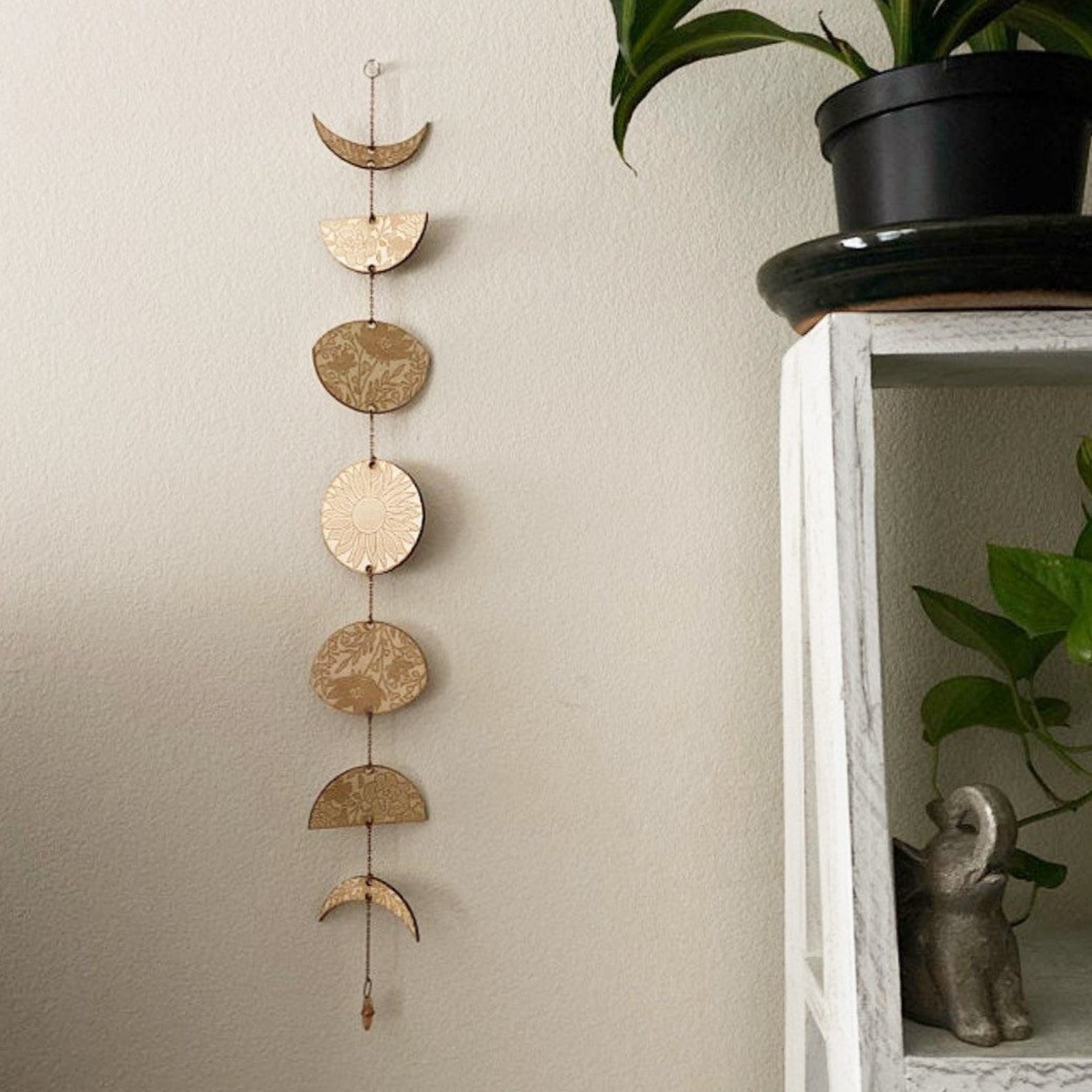 Floral Phases of the Moon Garland - Faux Theory Design