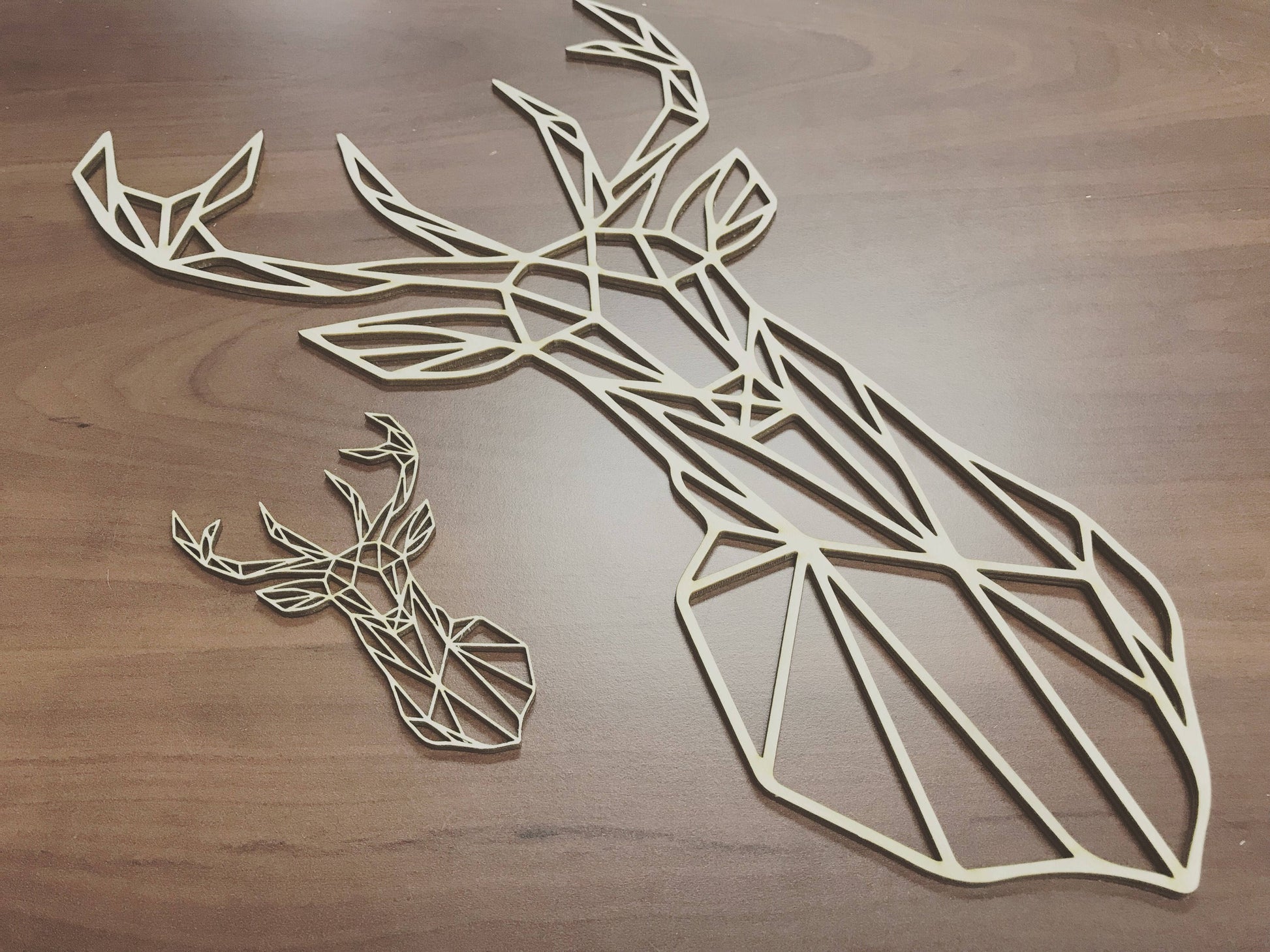 Geometric Deer Ornament - Faux Theory Design