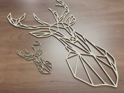 Geometric Deer Ornament - Faux Theory Design