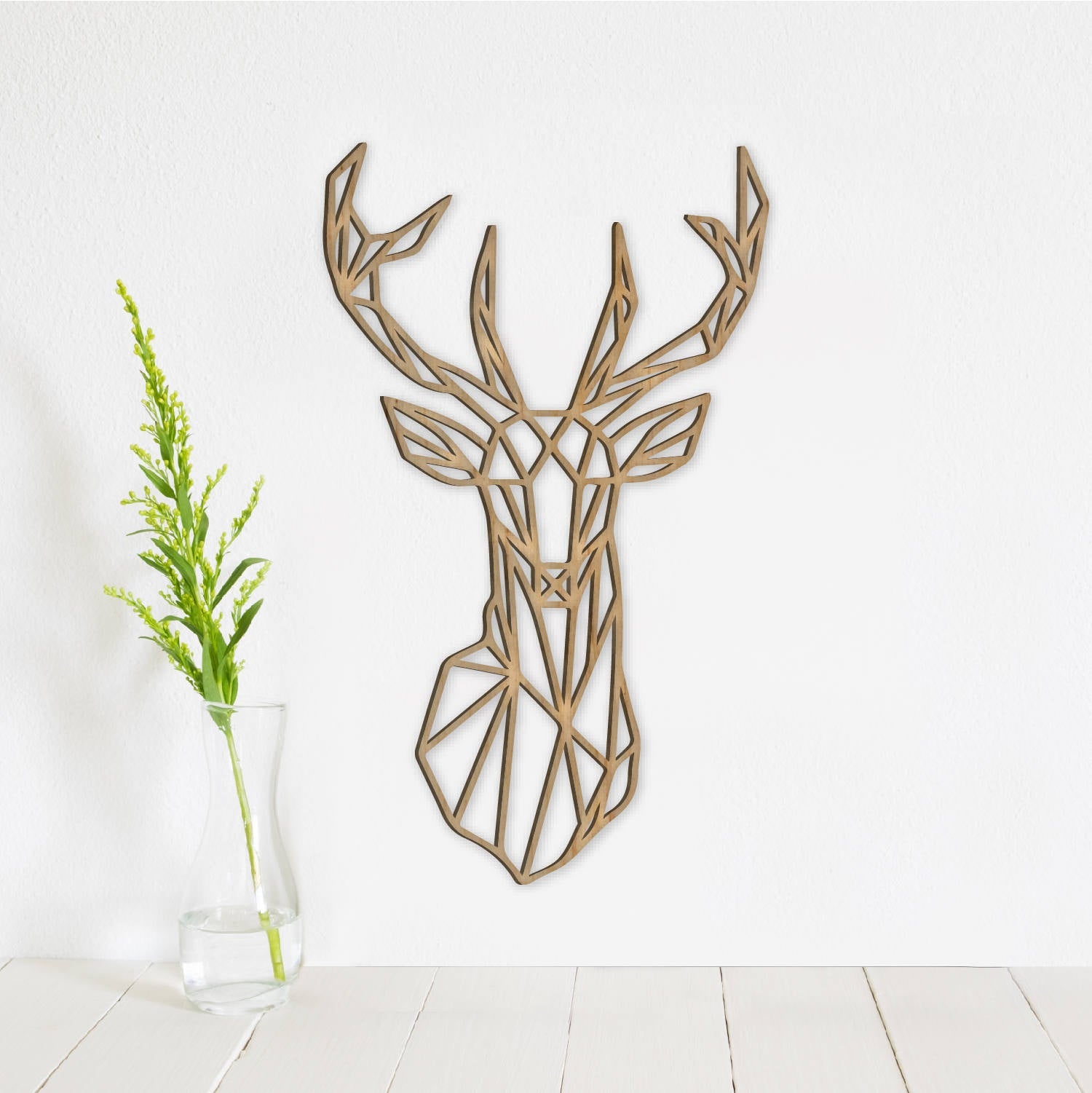 Geometric Deer Wall Art - Faux Theory Design