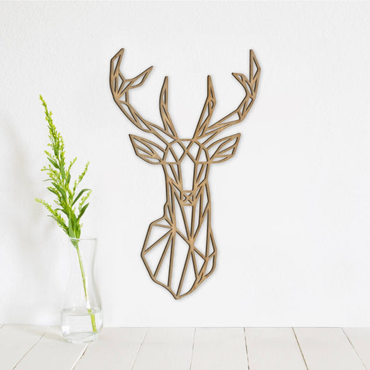 Geometric Deer Wall Art - Faux Theory Design