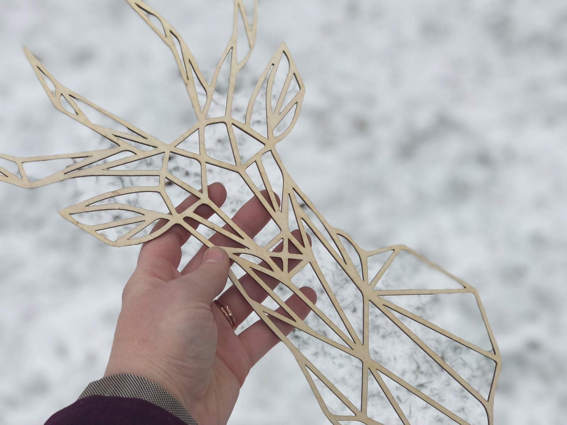 Geometric Deer Wall Art - Faux Theory Design