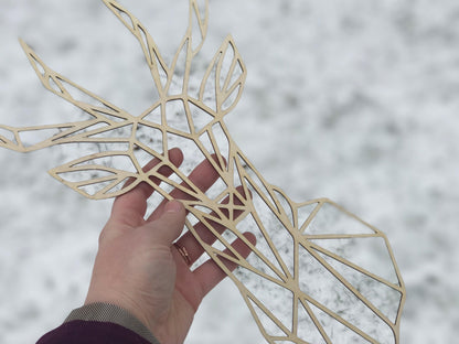 Geometric Deer Wall Art - Faux Theory Design