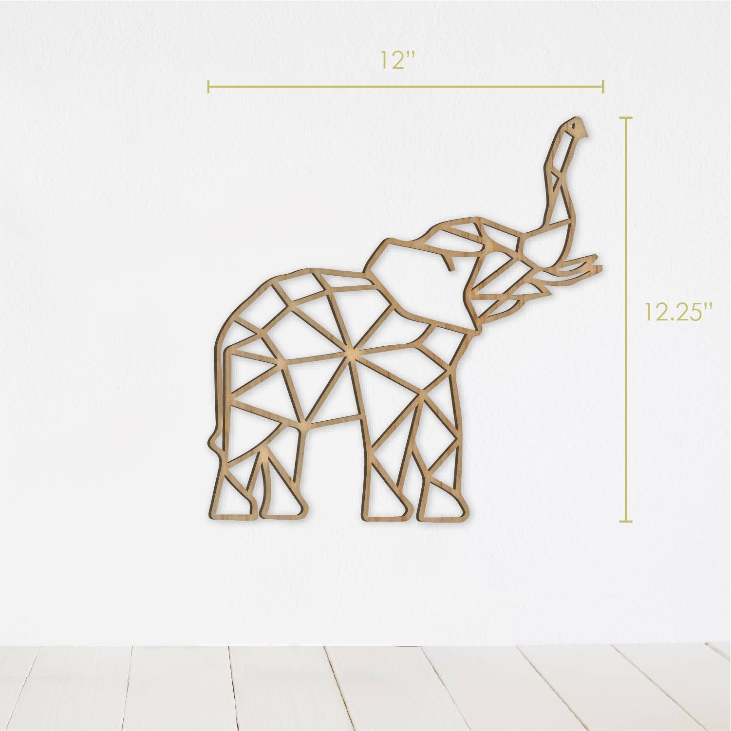 Geometric Elephant Wall Art - Faux Theory Design